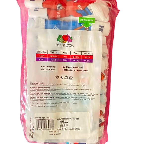 New set of 7 Fruit of the Loom Boys' Briefs. - Picture 3 of 3